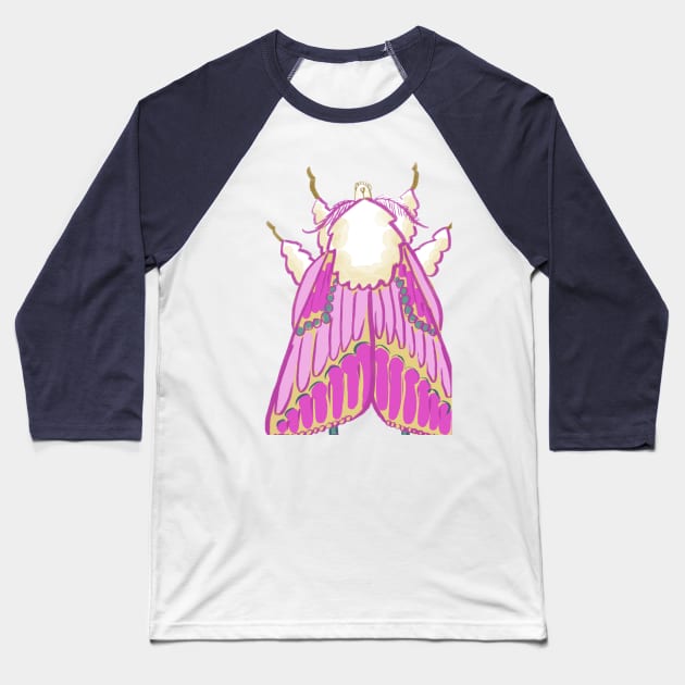 Doggerel Moth From Behind Baseball T-Shirt by lyricdesigns